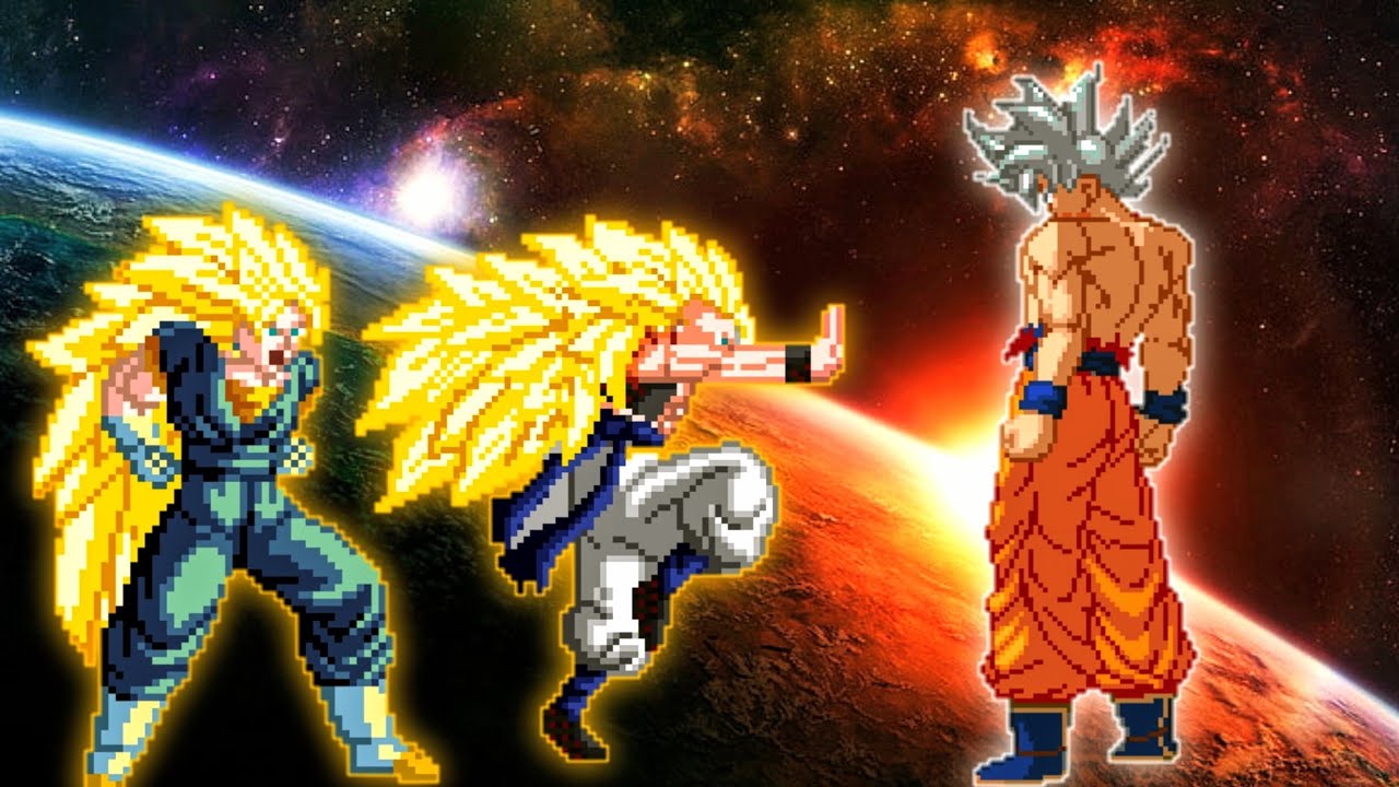 Super Gogeta AI & Super Vegito AI VS Son Goku MUI 3.4 in Jump Force Mugen