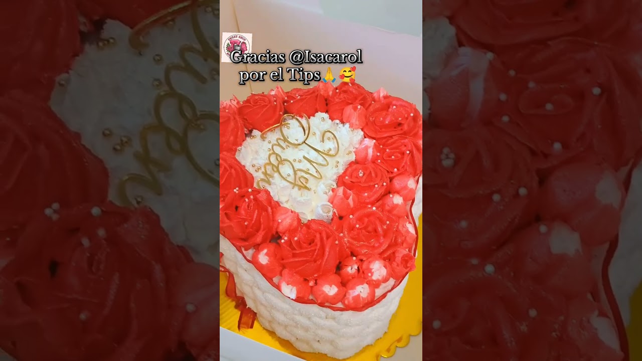 Decorando en San Valentín. Guarda este Tips pastelero que te sacará de apuros 👏