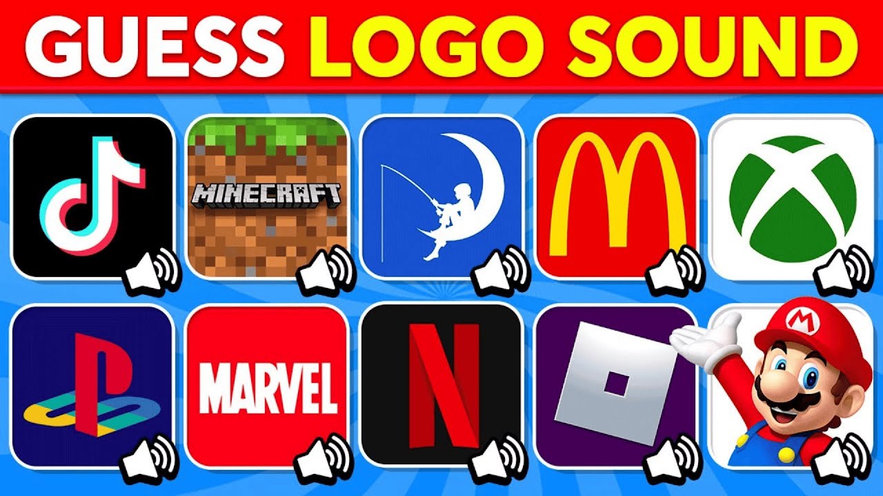 Угадай звук логотипа 🔥🔊 McDonald's, Minecraft, Facebook, TikTok | Викторина по логотипам 2025