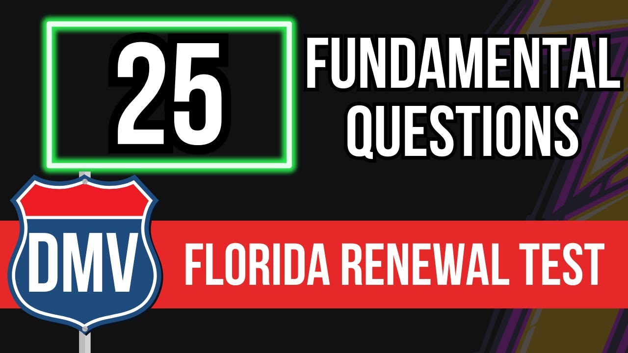 Florida DMV Renewal Test for Seniors (2026 FL Driver's License)