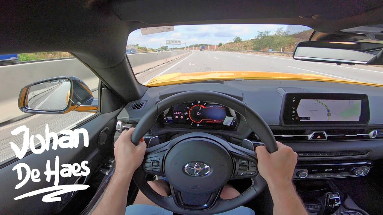 TOYOTA GR SUPRA 340 HP POV TEST DRIVE AUTOBAHN, COUNTRY ROADS & CITY DRIVE