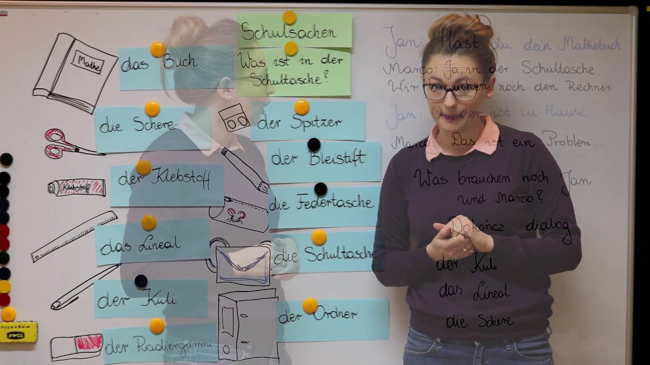 Niemiecki dla początkujących - Schulsachen - przybory szkolne