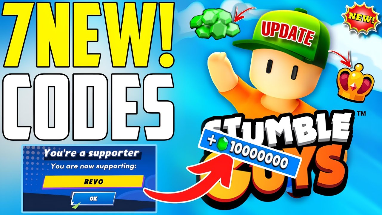 ⚠️ОБНОВЛЕНИЕ КОДОВ!!⚠️ВСЕ РАБОЧИЕ КОДЫ ДЛЯ STUMBLE GUYS В 2025 ГОДУ - ПОДАРОЧНЫЕ КОДЫ STUMBLE GUYS