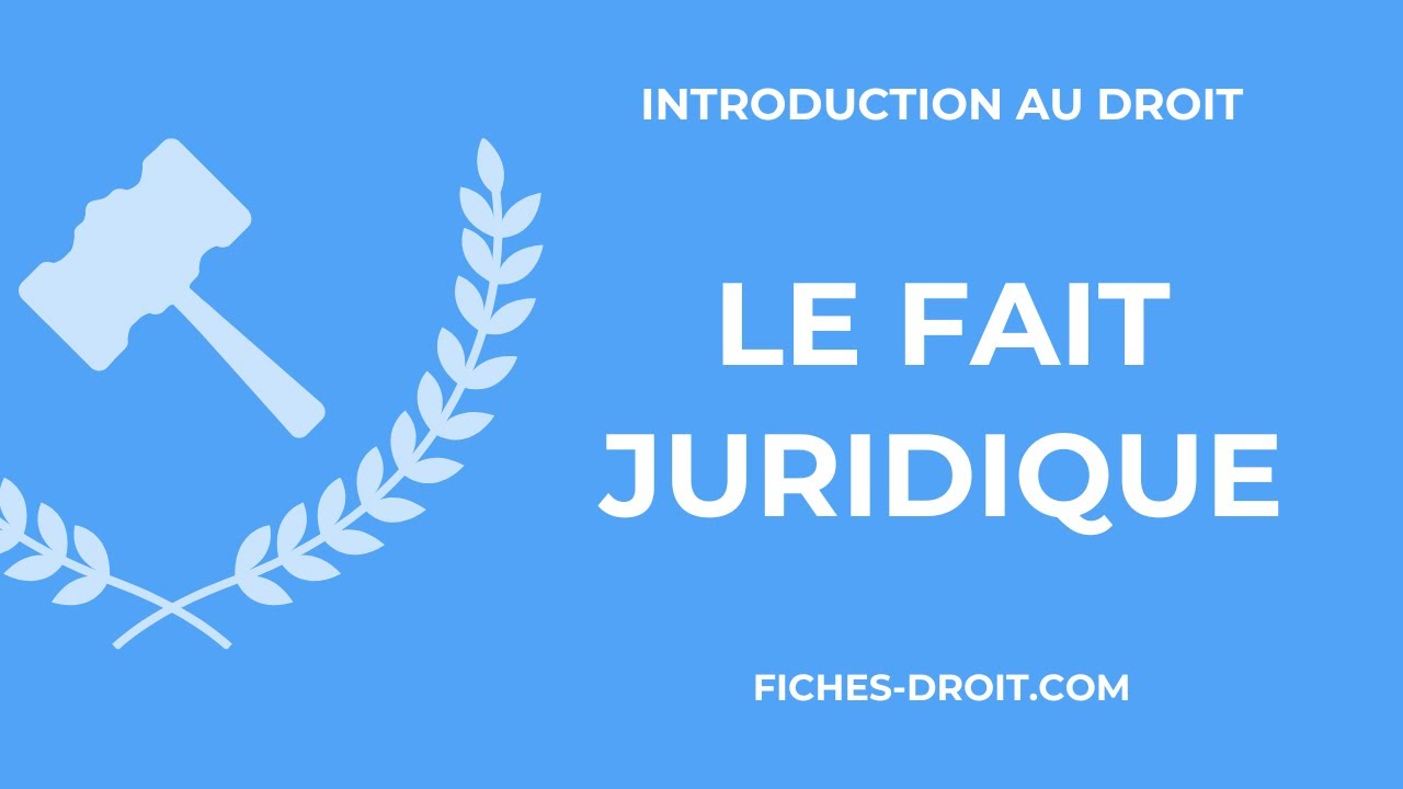 Le fait juridique : définition et distinction avec l’acte juridique