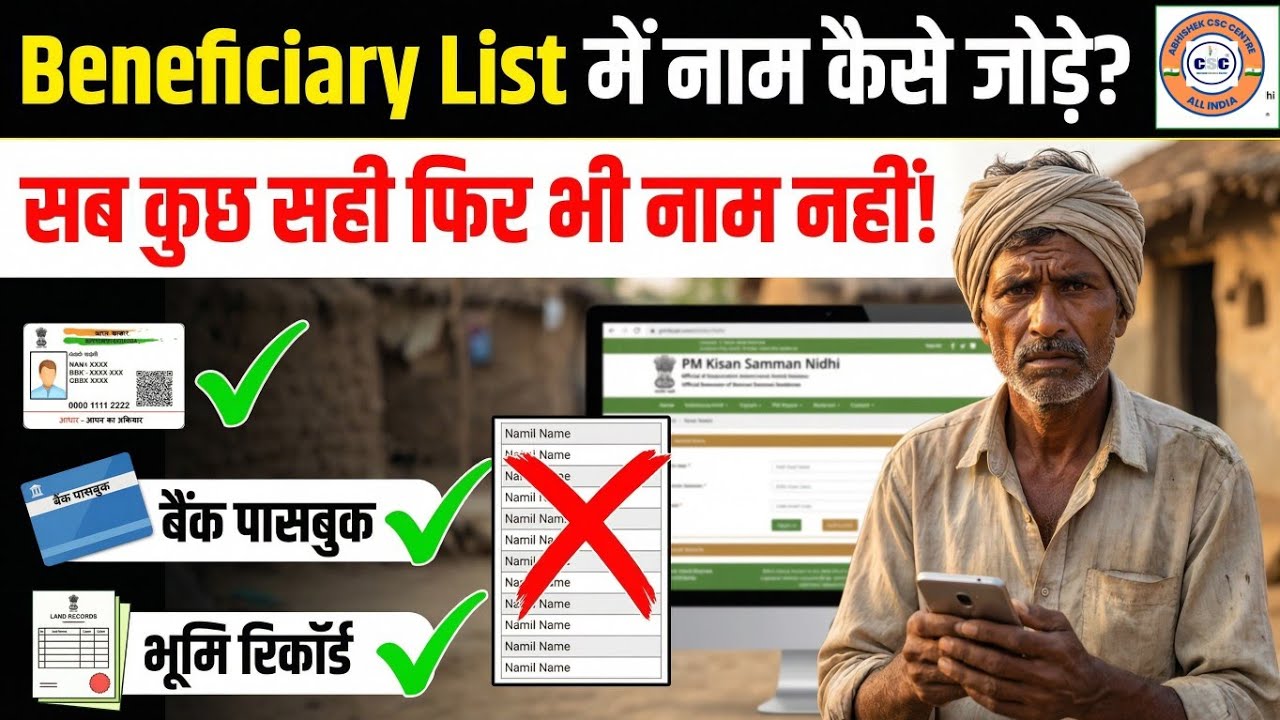 PM Kisan Beneficiary List Name Removed? Reactivate & Add Name Again 🔥| Complete Process 2025 🔥