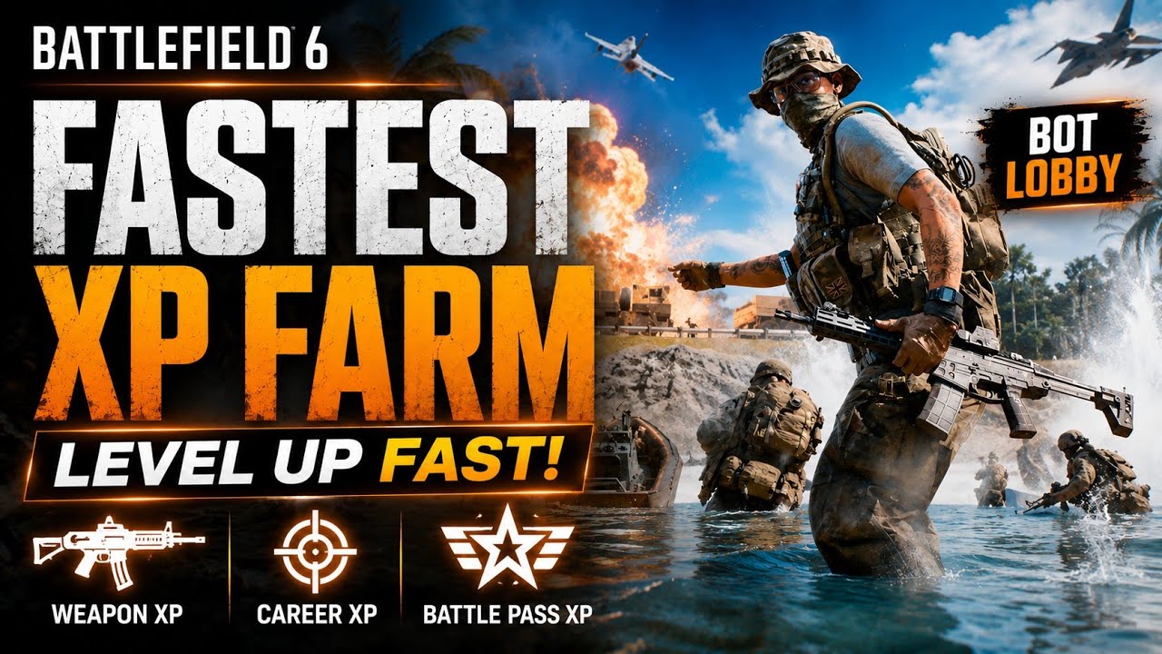 FASTEST Weapon XP Farm in Battlefield 6! (Unlock Attachments EASY)