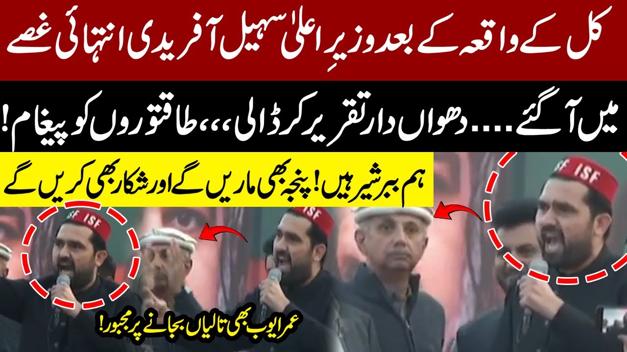 Sohail Afridi&rsquo;s Fiery Speech 🔥 &ldquo;We Are Lions!&rdquo; &mdash; Umar Ayub Forced to Applaud| Pakistan News