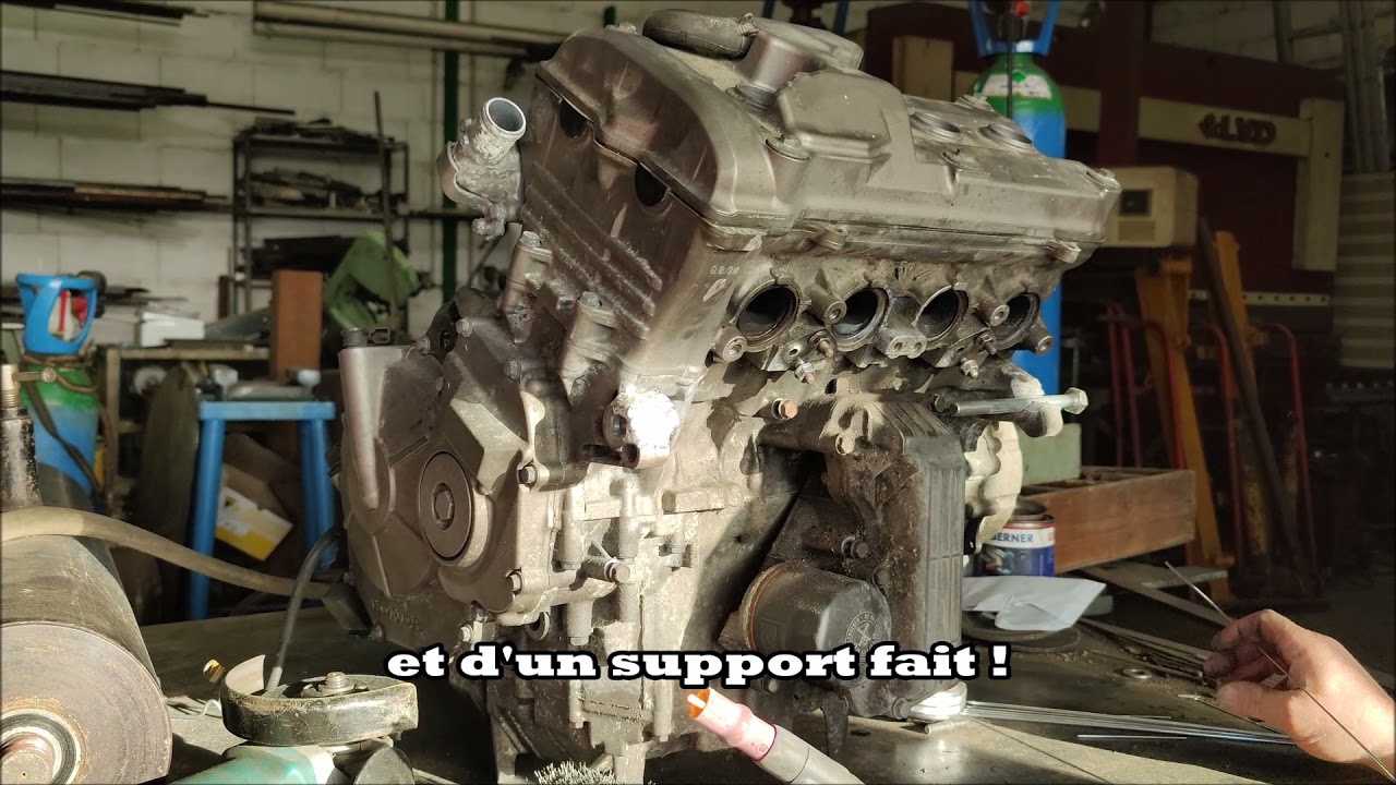 #Vidéo2 Réparation support moteur 600 hornet