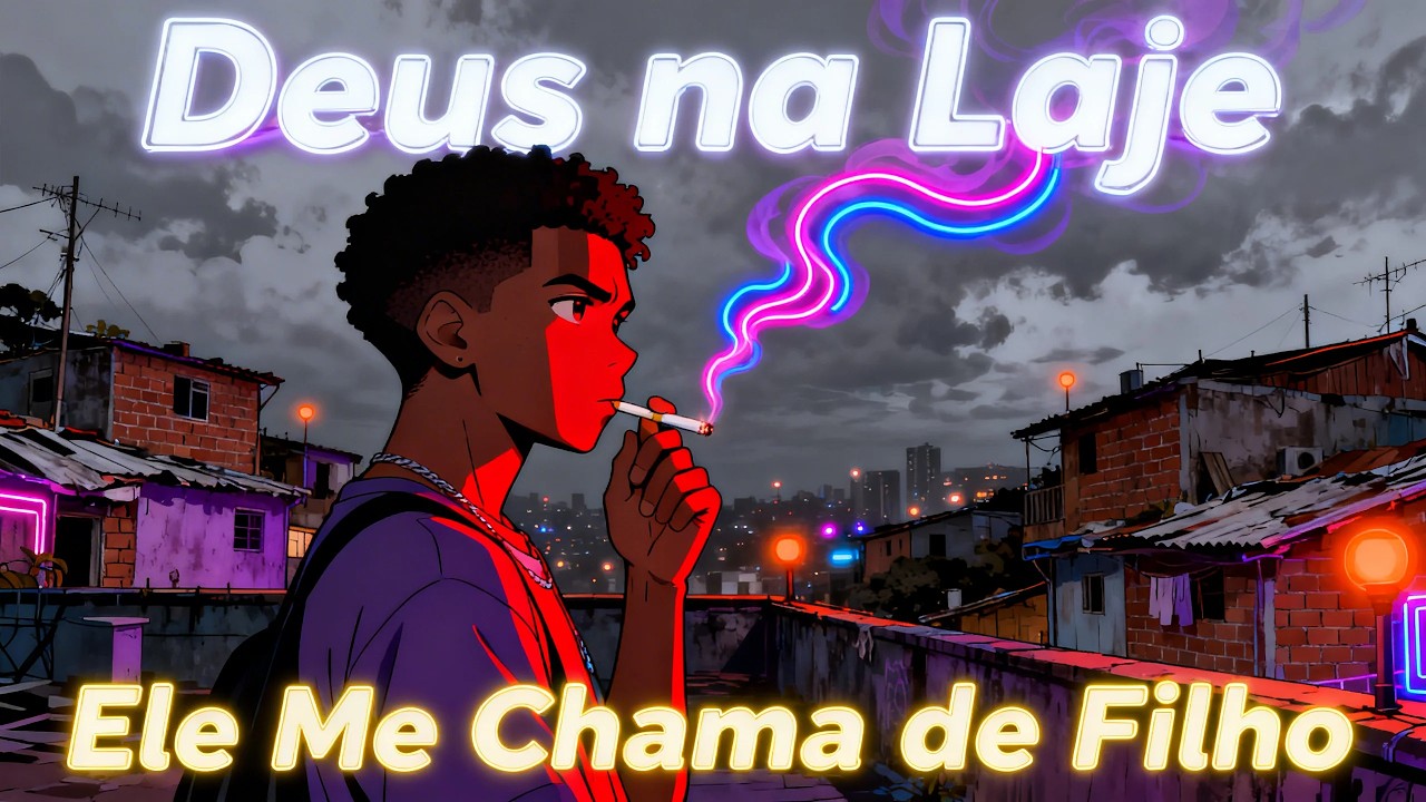 “Na laje fria, Deus falou mais alto que a sirene.” 🔥🏙️ | Trap Gospel da Favela