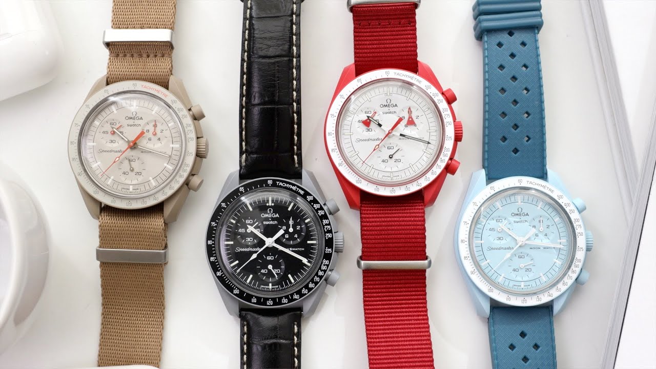 Straps for MoonSwatches | How to Strap Your Omega x Swatch Mission to Mars, Jupiter, Moon, Uranus