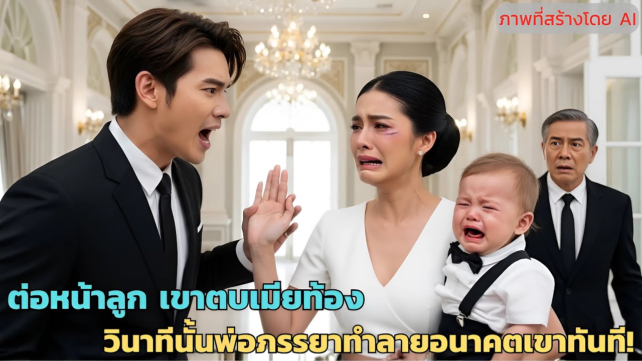 ต่อหน้าลูก เขาตบเมียท้อง วินาทีนั้นพ่อภรรยาทำลายอนาคตเขาทันที! | ตบเมียท้อง ดราม่าครอบครัวช็อก