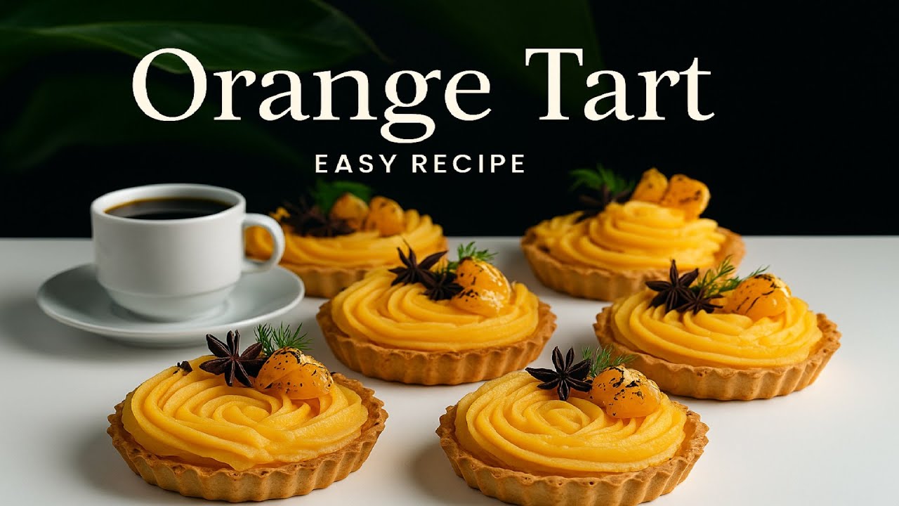 Classic Orange Tart Recipe 🍊 | Easy & Creamy Dessert for Autumn