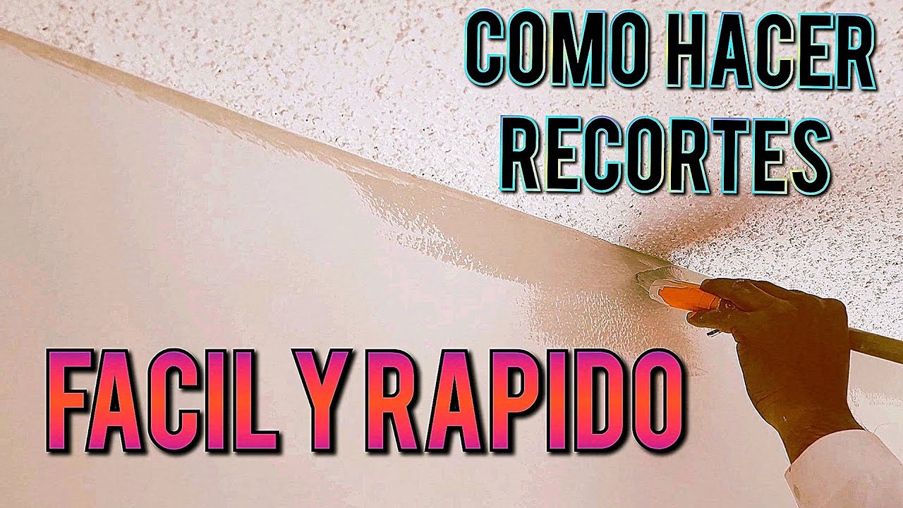 COMO HACER RECORTES DE PINTURA CON BROCHA FÁCIL Y RÁPIDO