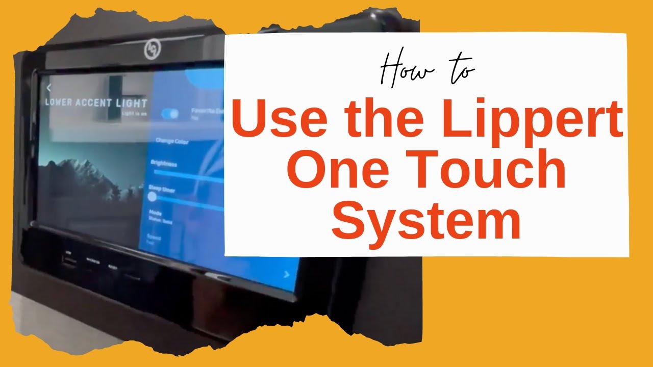 Controlling your RV from the One Touch Control Panel | Toy Hauler Depot