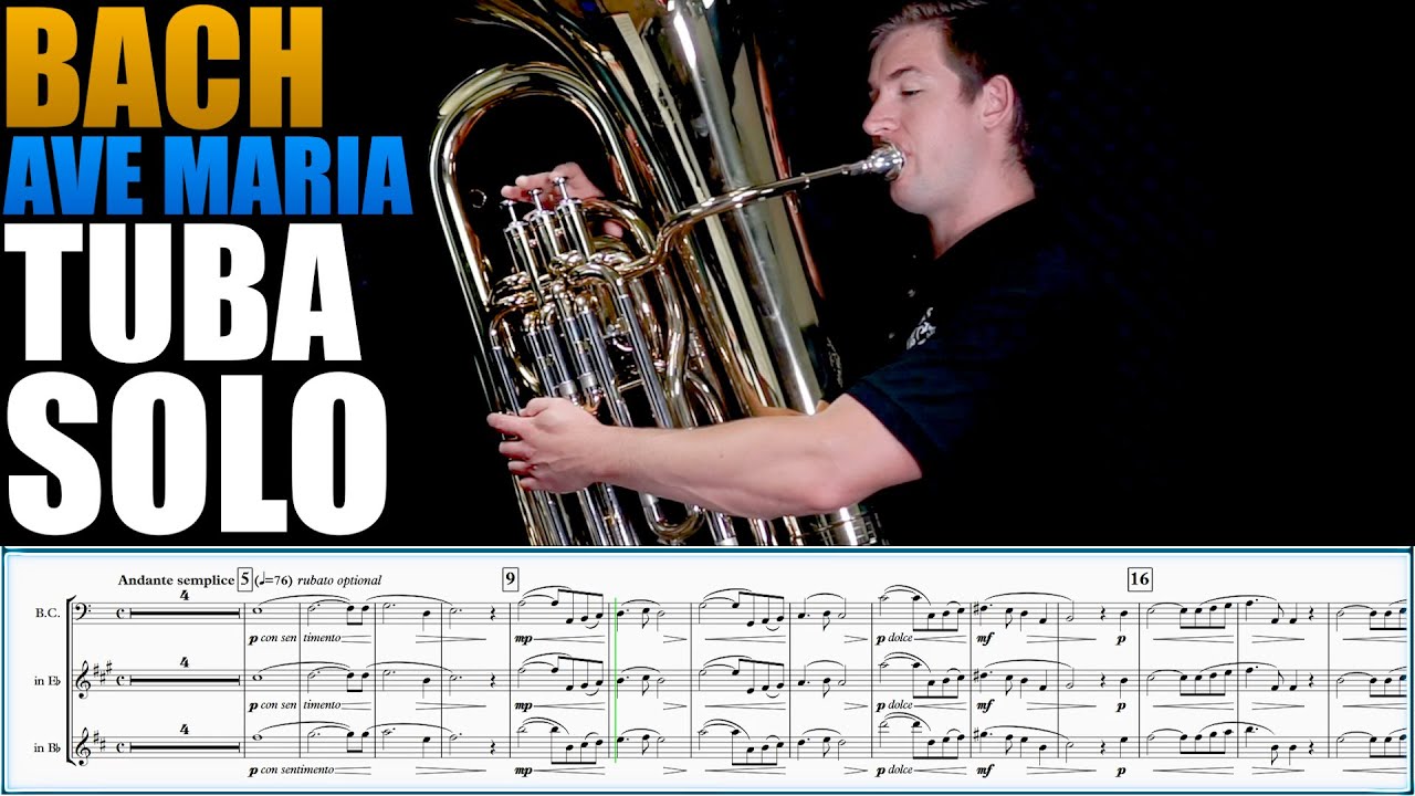 SILKIEST HIGH RANGE TUBA SOUND! Bach/Gounod 