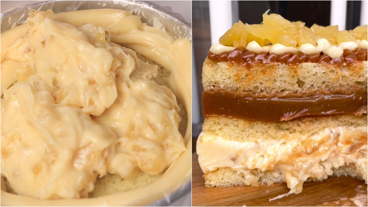 UM BOLO COM SABOR DE ANTIGAMENTE | BOLO DE ABACAXI COM DOCE DE LEITE | KAREN MUNHOZ
