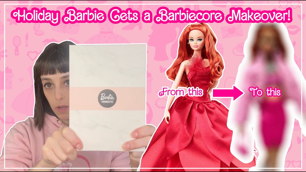Odile Holiday Barbie 2022 Barbiecore Restyle
