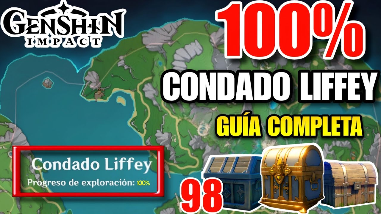 CONDADO LIFFEY 100% DE EXPLORACIÓN⭐ - TODOS LOS COFRES DE FONTAINE | Genshin Impact
