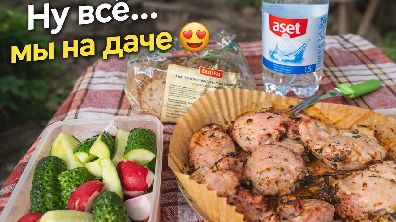 Так начинается весна 🌿 Дача, цветы и шашлык в аэрогриле.