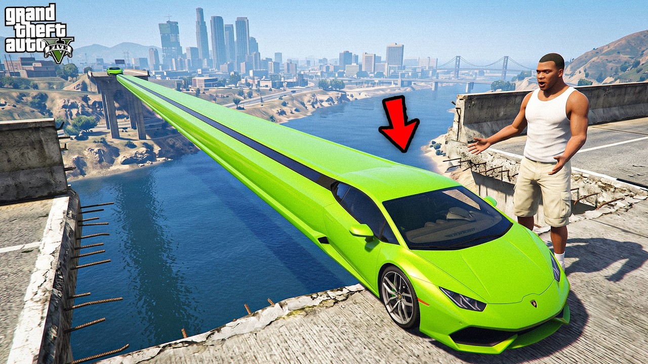 Franklin Fight For Longest CAR Ever in GTA 5 ! (GTA 5 Mods)