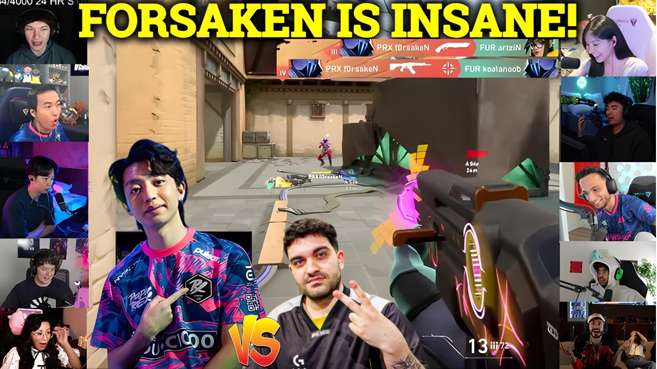 Valorant Streamers/Pros React to PRX Forsaken Crazy 4k Against Furia in Masters Santiago