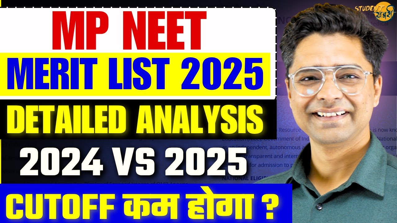 MP NEET UG 2025 Counselling 🔥2024 vs 2025 Merit List Analysis | Govt/Pvt MBBS Cutoff Trends