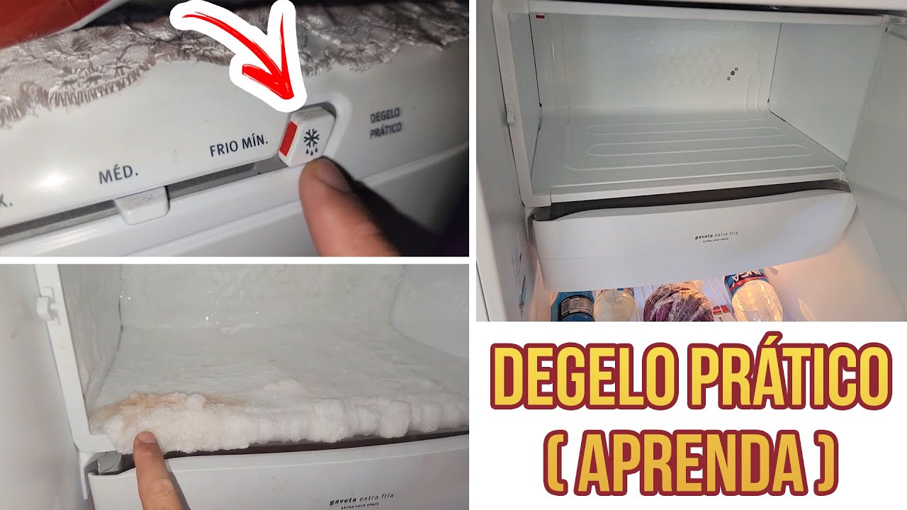 PASSO A PASSO: FAZER DEGELO PR&Aacute;TICO REFRIGERADOR ELECTROLUX RE31 | DESCONGELAR GELO DO CONGELADOR