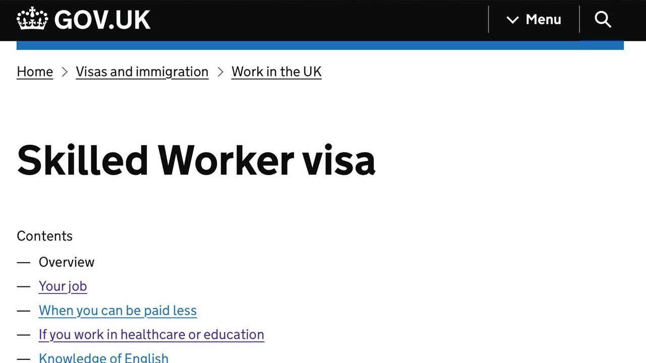 How to find uk skilled worker visa register of licensed Sponsors?