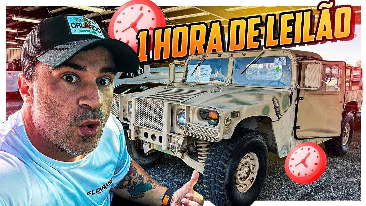 1 HORA NO LEILÃO DE CARROS nos EUA 😱 PREÇOS INACREDITÁVEIS