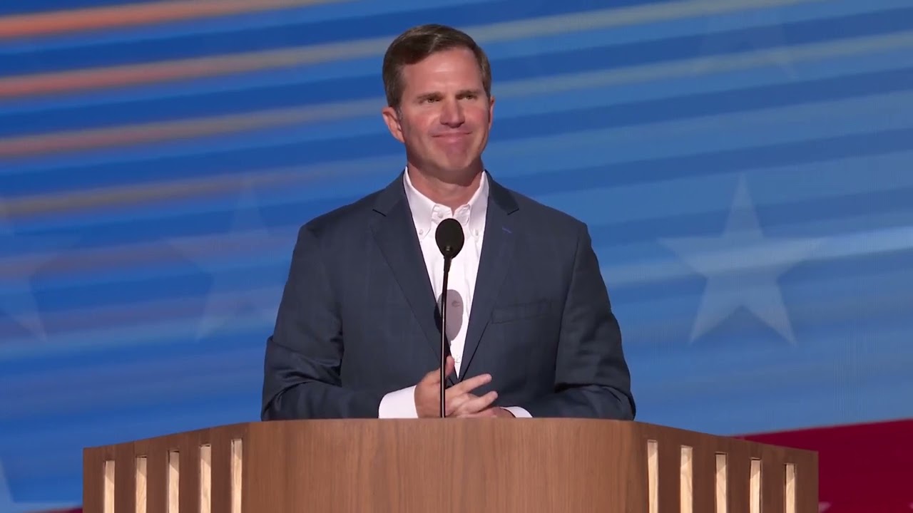 Gov. Andy Beshear speaks at the 2024 Democratic National Convention