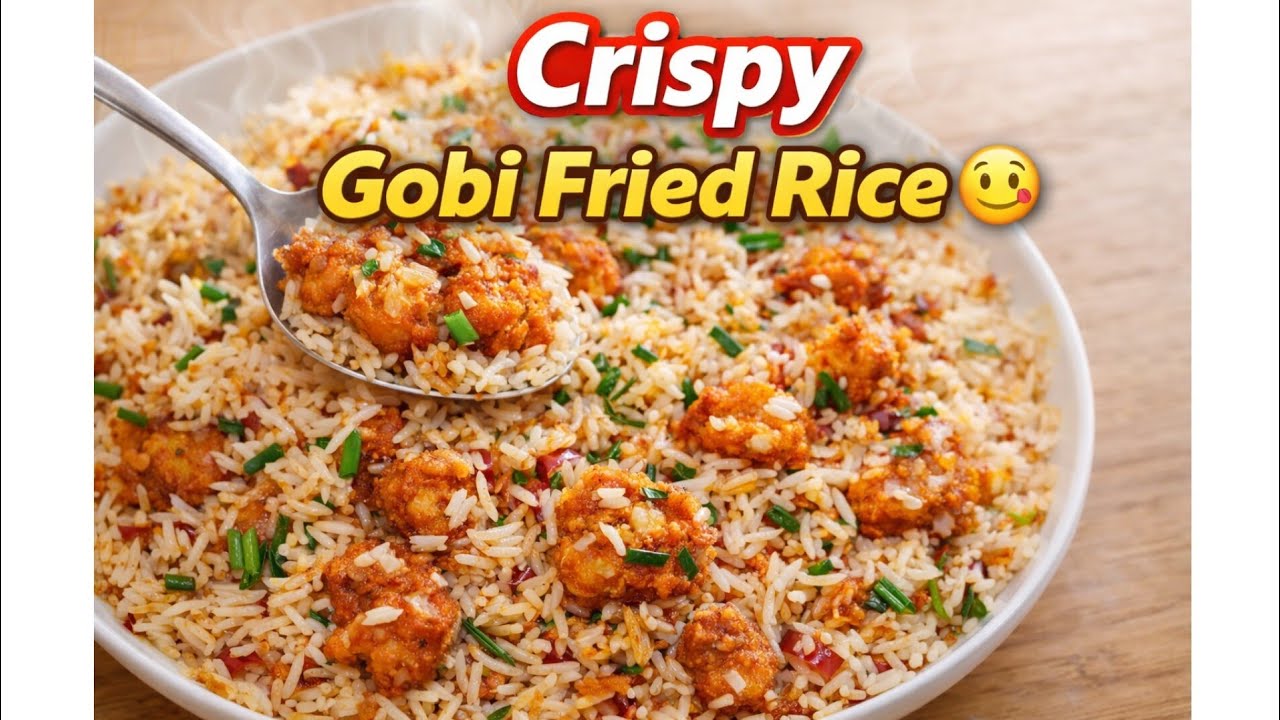 👉 Street Style Gobi Fried Rice 🔥 Better than Hotel!!