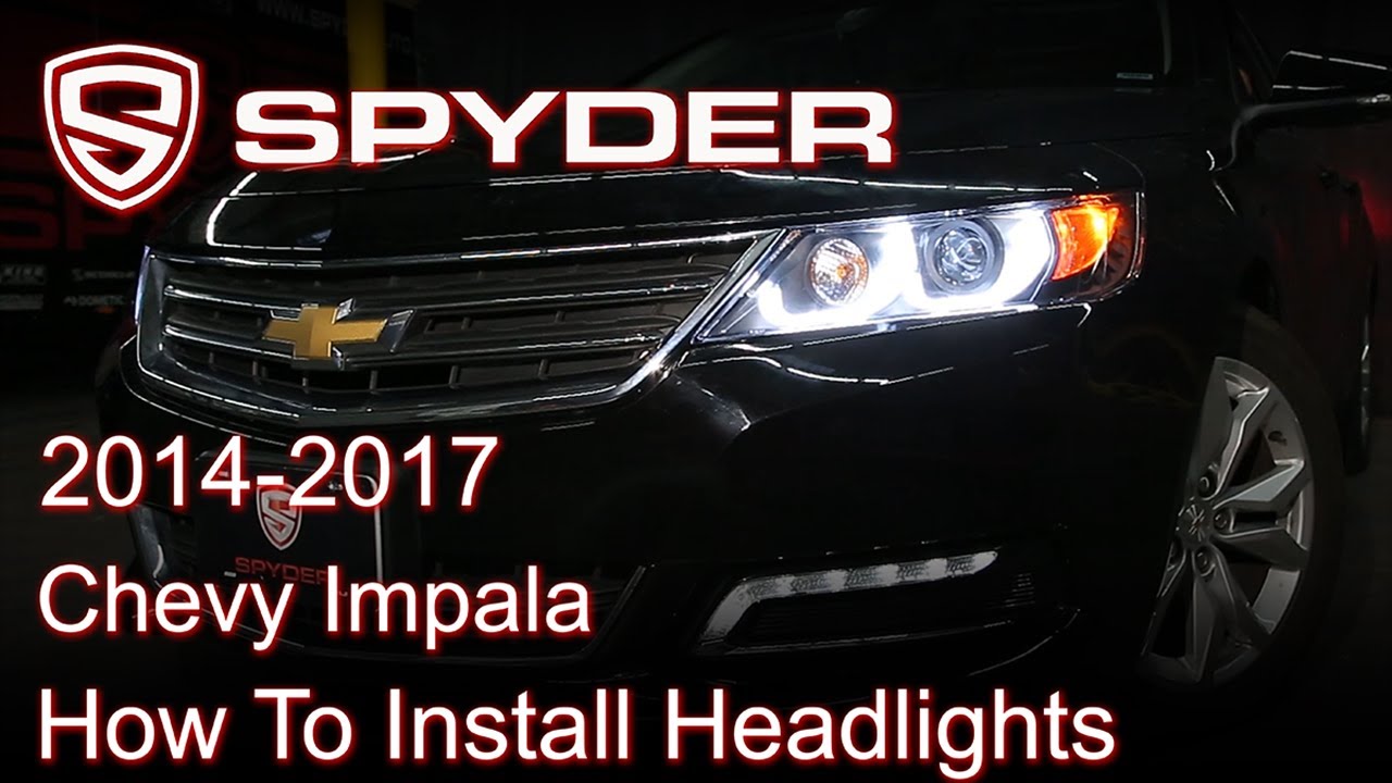 Установка Spyder Auto: фары Chevrolet Impala 2014–2017 годов