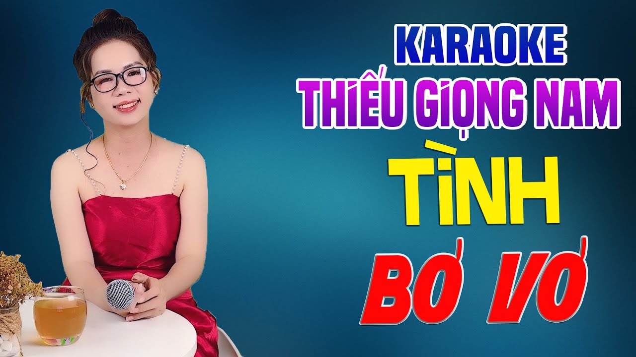 Karaoke Song Ca | TÌNH BƠ VƠ - Thiếu Giọng Nam | Song Ca Với Lê Liễu
