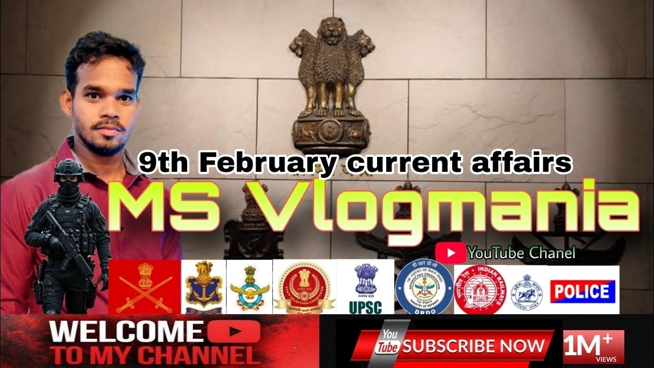 9th February current affairs 🔥📚🙏🏻