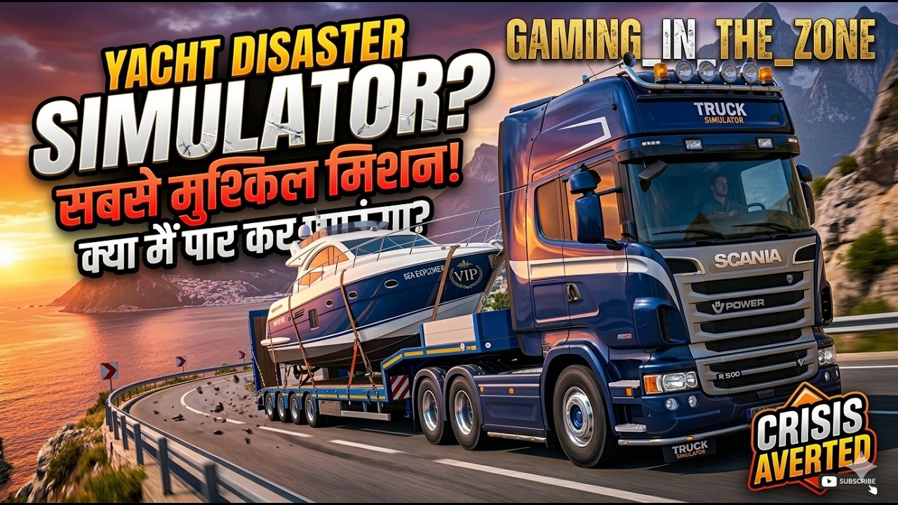 Kya Main Is Boat Ko Pahuncha Paunga? 🧐 Yacht Delivery Challenge! #trucksimulator #games #gameplay