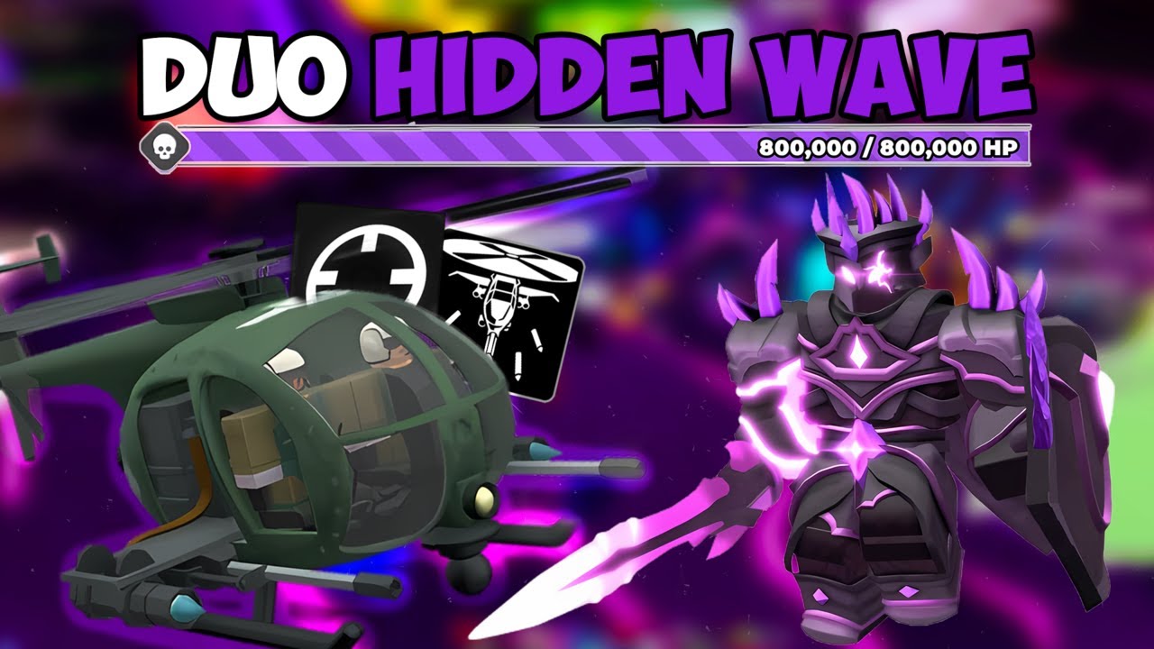 DUO HIDDEN WAVE TRIUMPH WITH REWORKED PURSUIT | Roblox Tower Defense Simulator