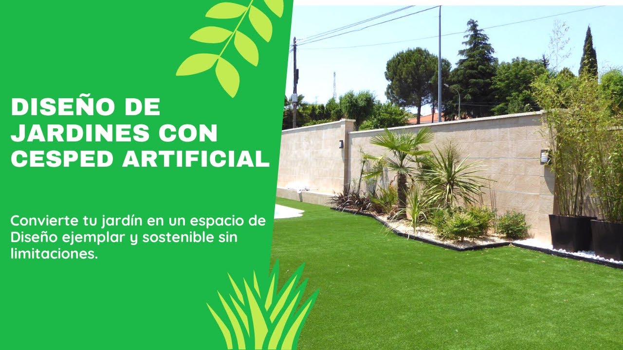 Diseño de jardines con césped artificial