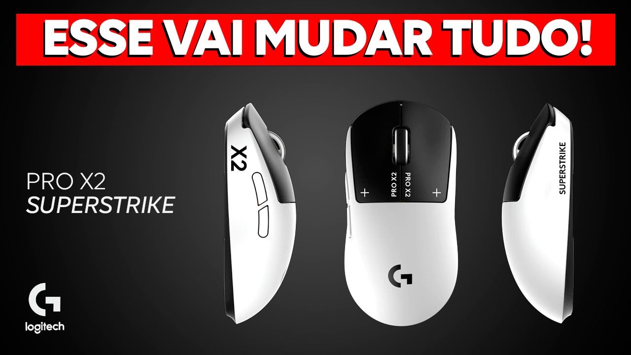 A LOGITECH VAI MUDAR o mundo dos MOUSES com o NOVO PRO X2 SUPERSTRIKE!!!