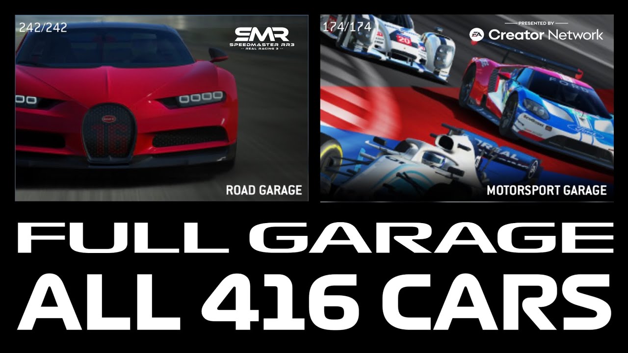 Real Racing 3 ALL 416 CARS - Full Garage