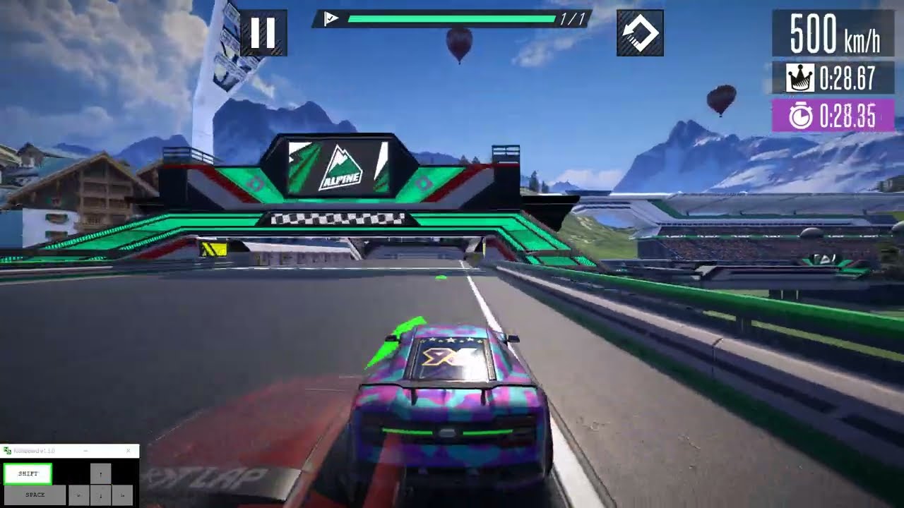 Hot Lap League - Alpine Easy 01 World Record (0:28.65)