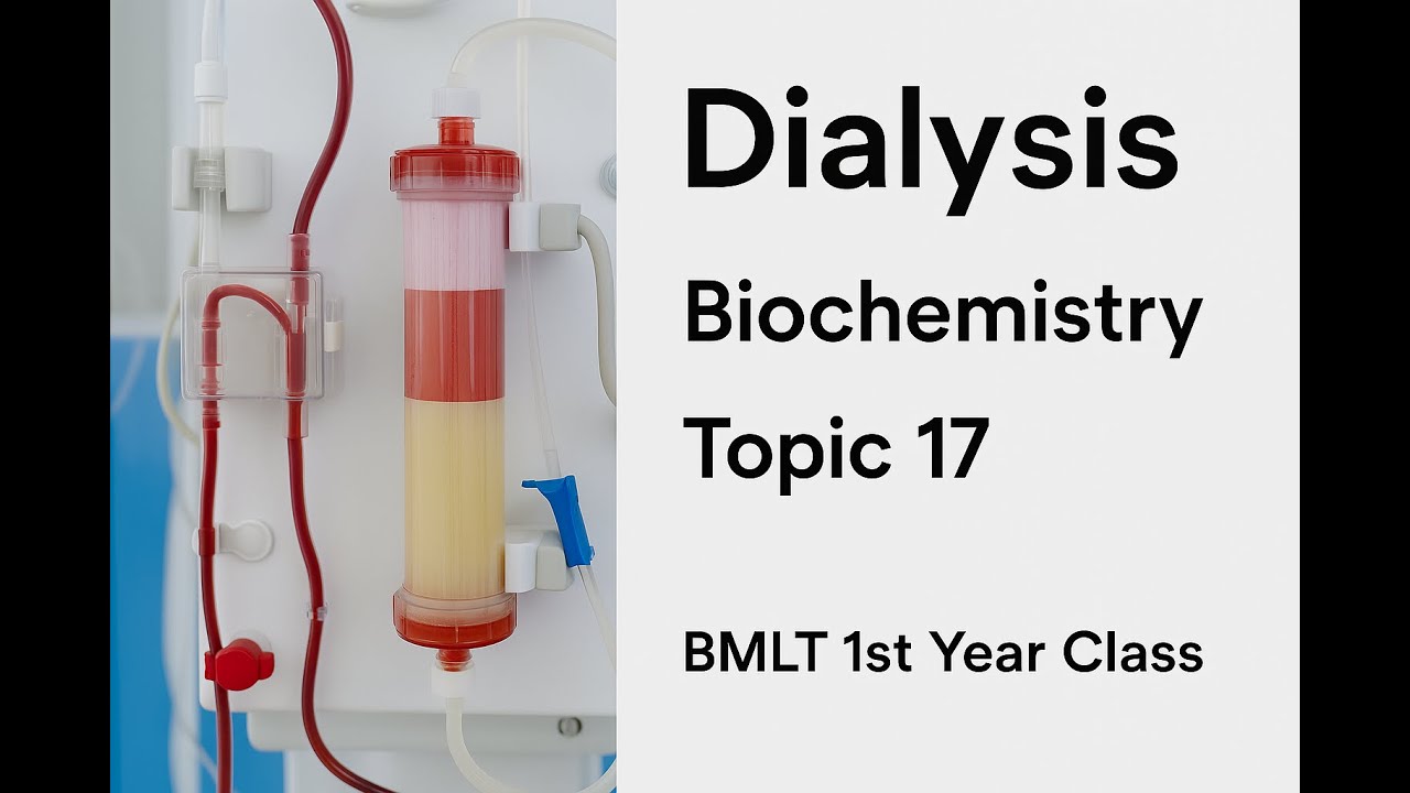 Dialysis | Biochemistry | Topic 17 | BMLT 1st Year Class