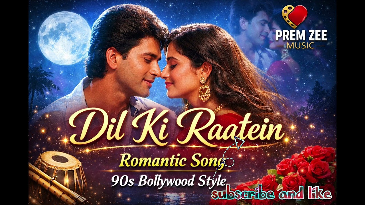 ✨ Dil Ki Raatein – A Retro Bollywood Love Song ❤️Feel the magic of 90’s style romance and nostalgic 