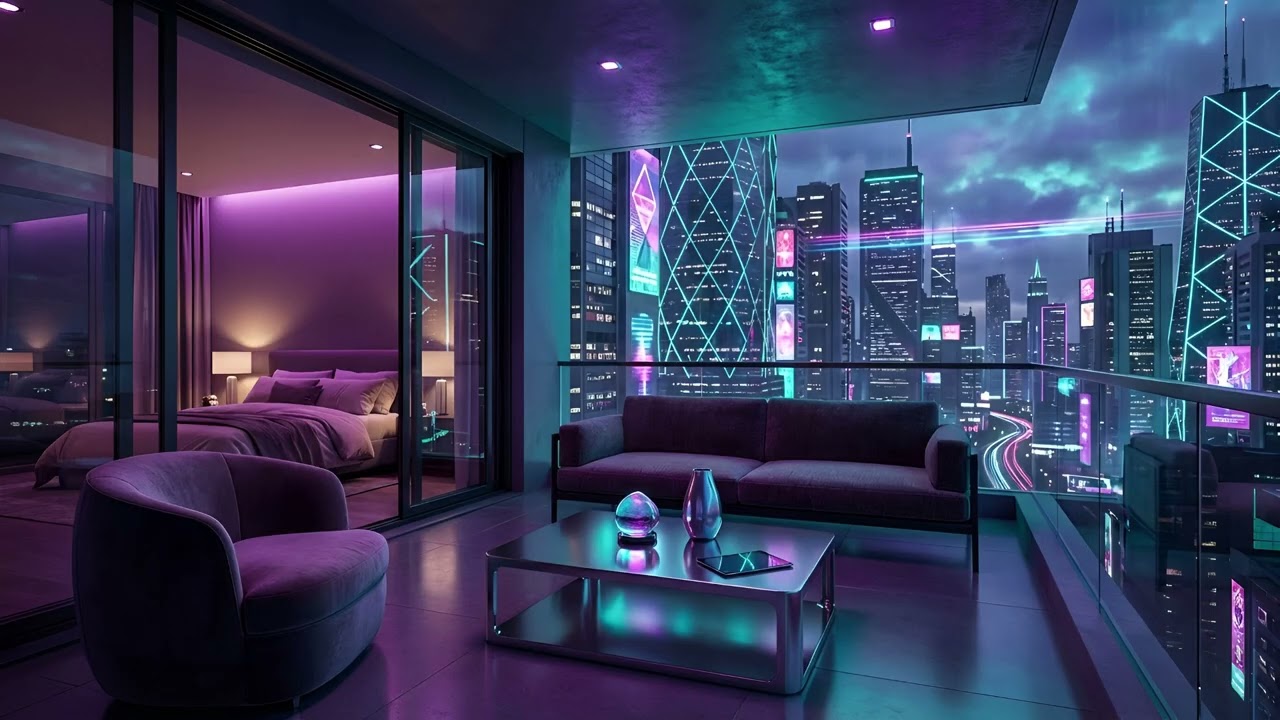 Neon City Rain Lofi 🌆 | Chill Night Beats for Study & Sleep