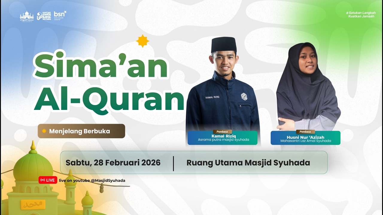 🔴LIVE Sima'an Al-Qur'an menjelang berbuka | Kamal Riziq | Husni Nur Azizah
