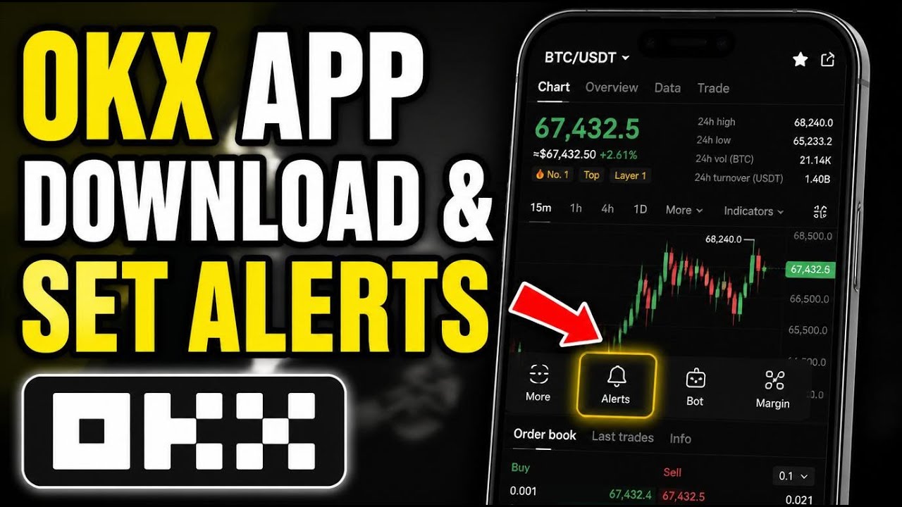 How to download OKX and set up trading alerts in-app - Easy Tutorial