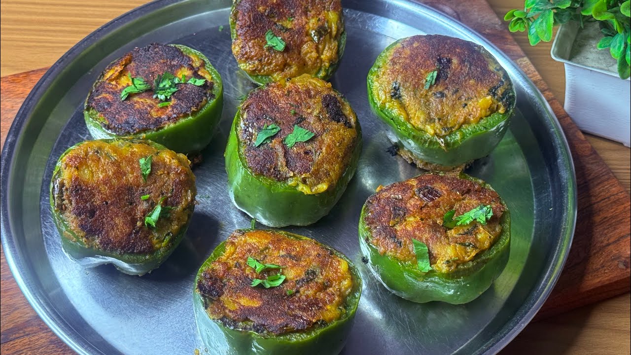 Stuffed Capsicum | bharwa shimla mirch | भरवा शिमला मिर्च रेसिपी