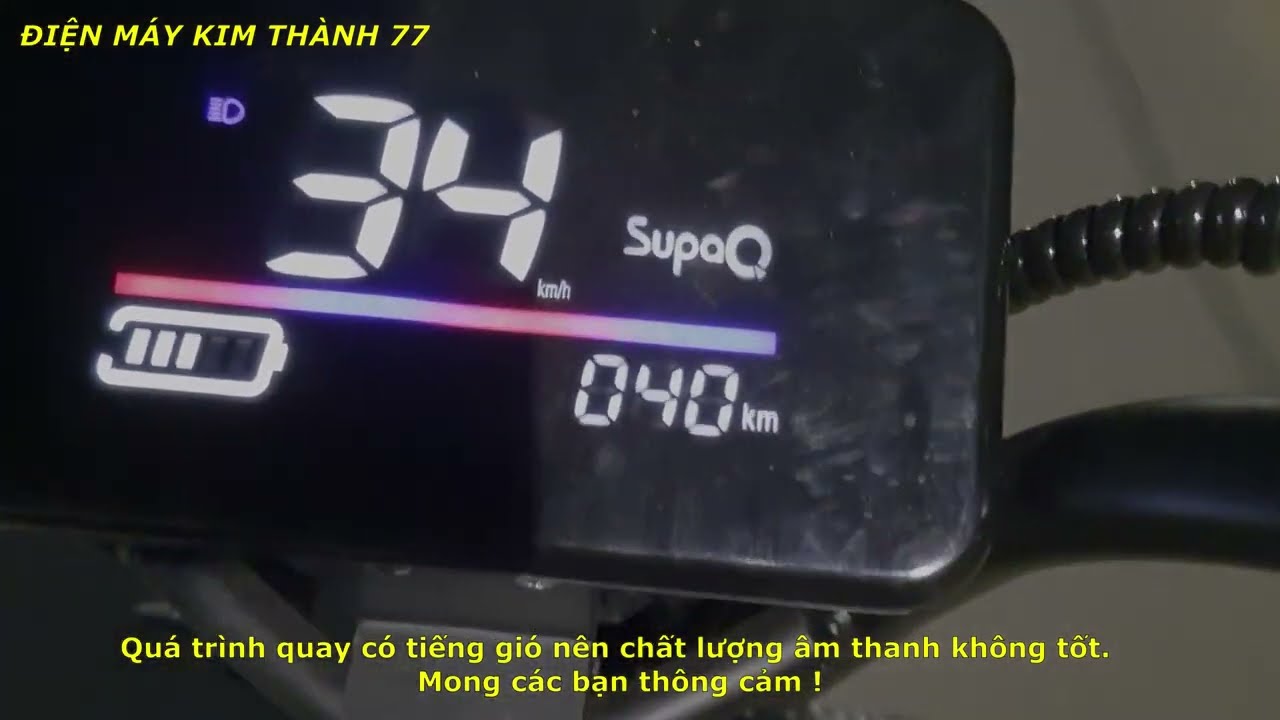 Pin xe điện 48V 20Ah chạy thực tế trên xe 133 để đo số km đạt được