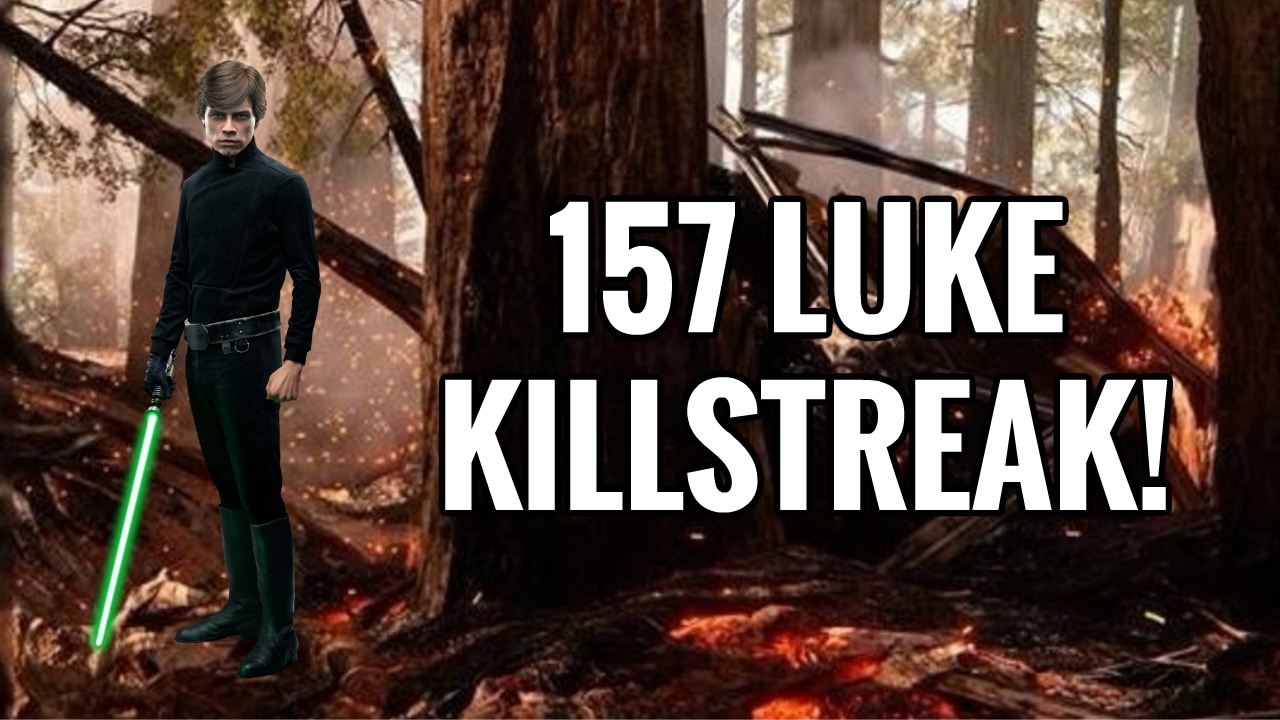 157 Luke Killstreak!! -  Star Wars Battlefront