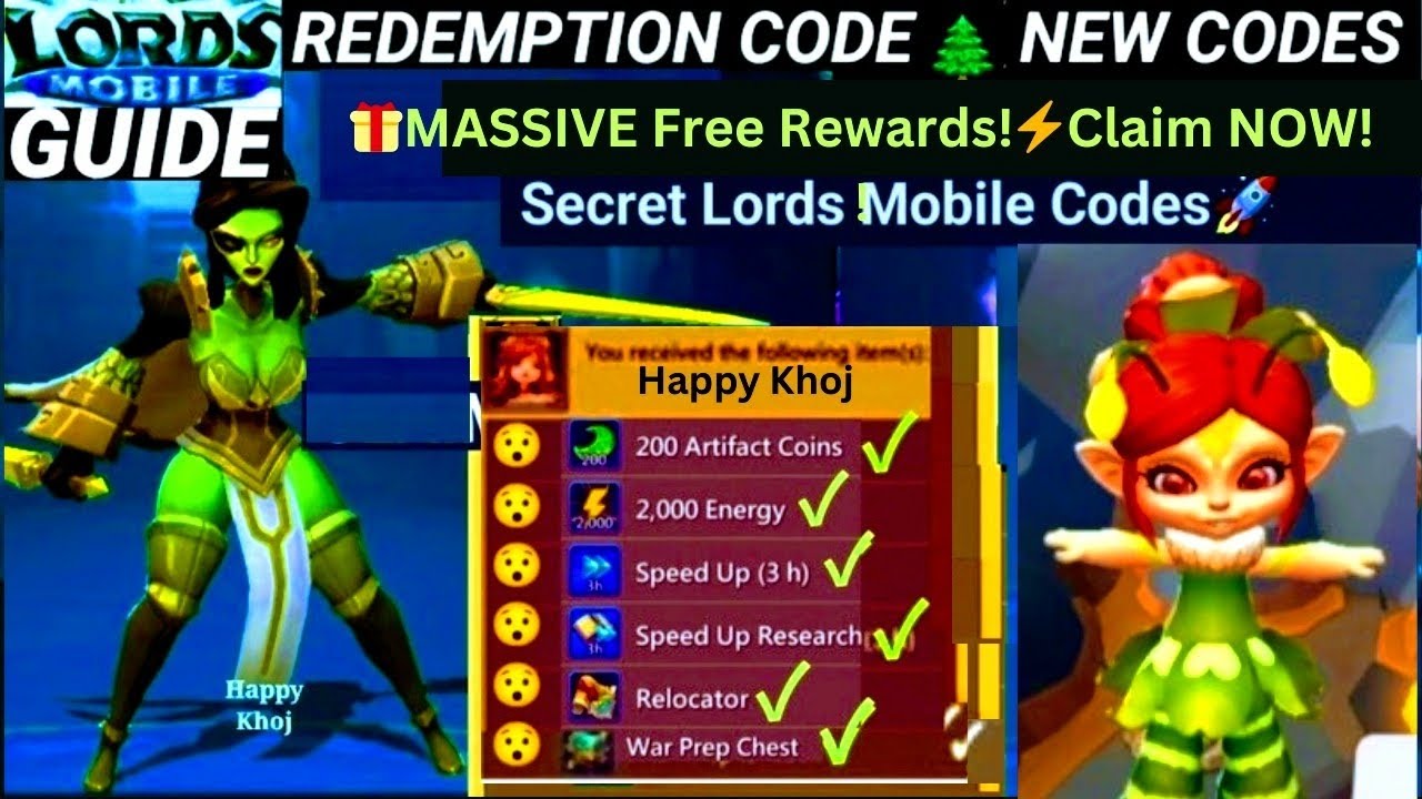 Lords Mobile Redeem Codes 🎁 FREE Rewards NEW Secret Codes 2026 🚀 February Update Live