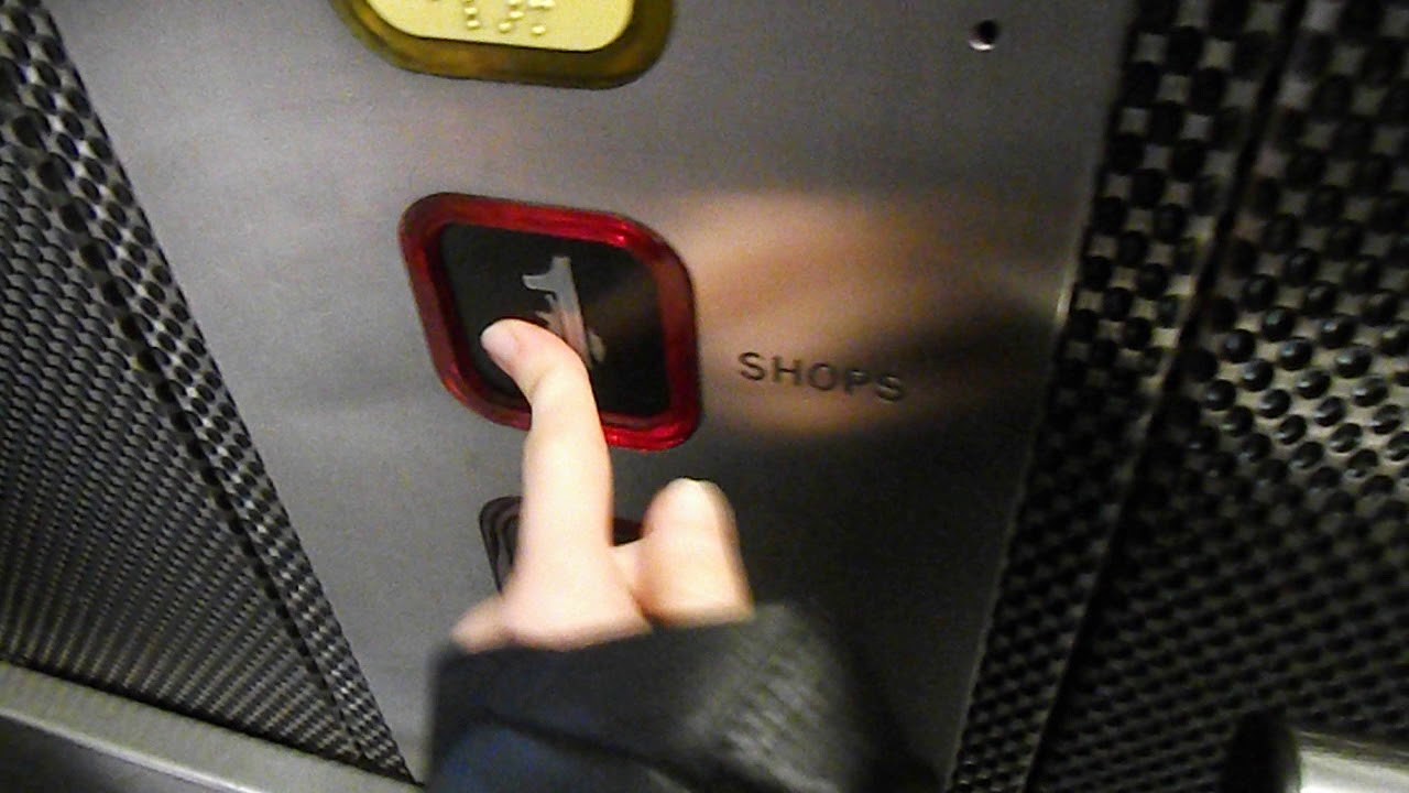 (HD)Bigger lift at Monmouth car park, Cwmbran shopping